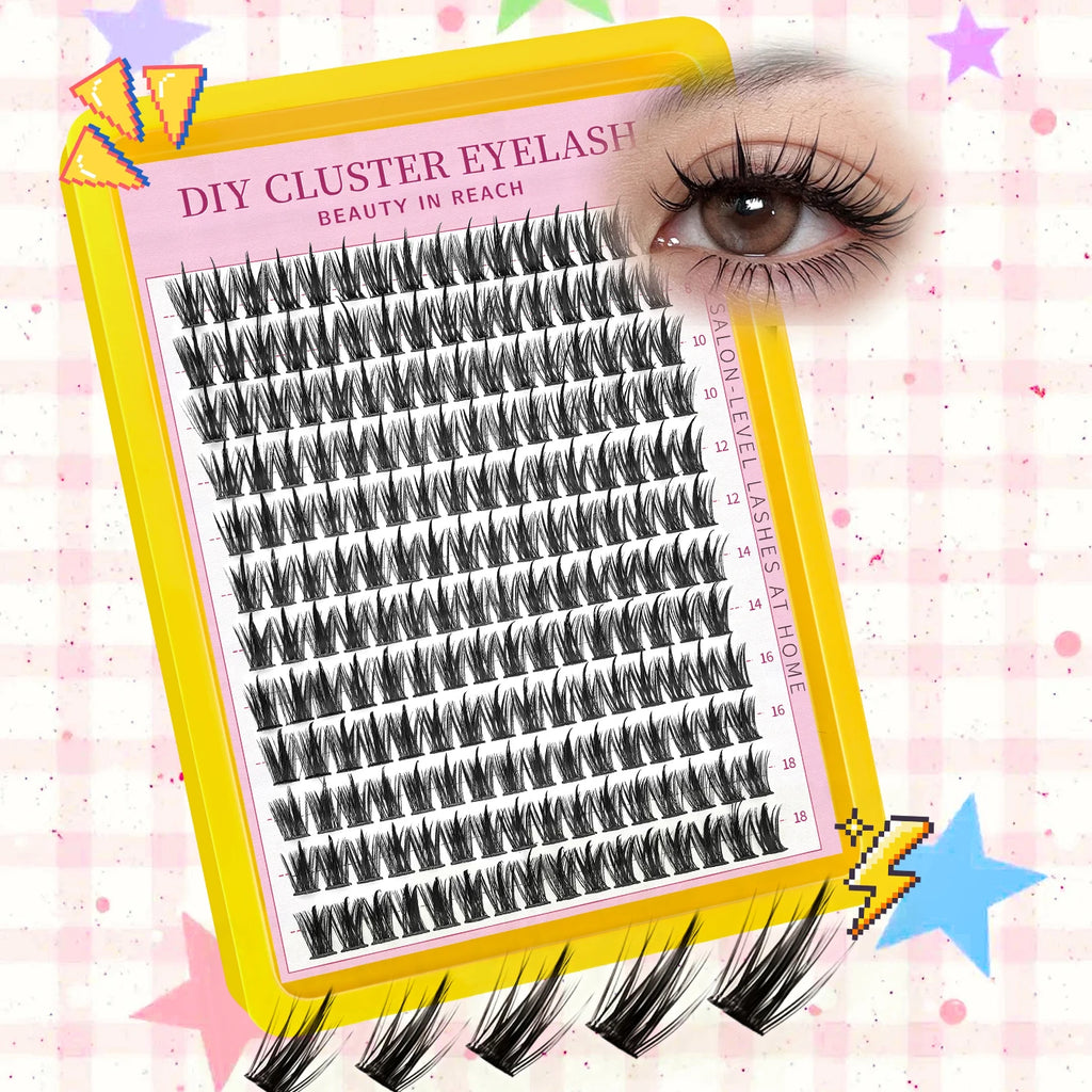 Natural Wispy Lash Clusters