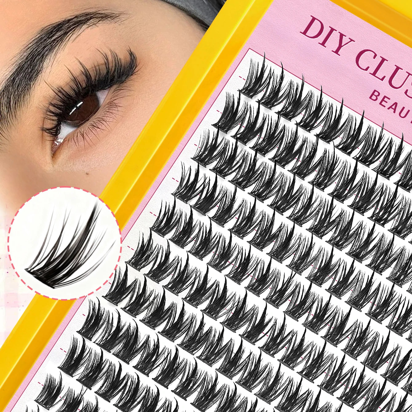 Natural Wispy Lash Clusters