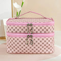 Large Double Zip Makeup Bag