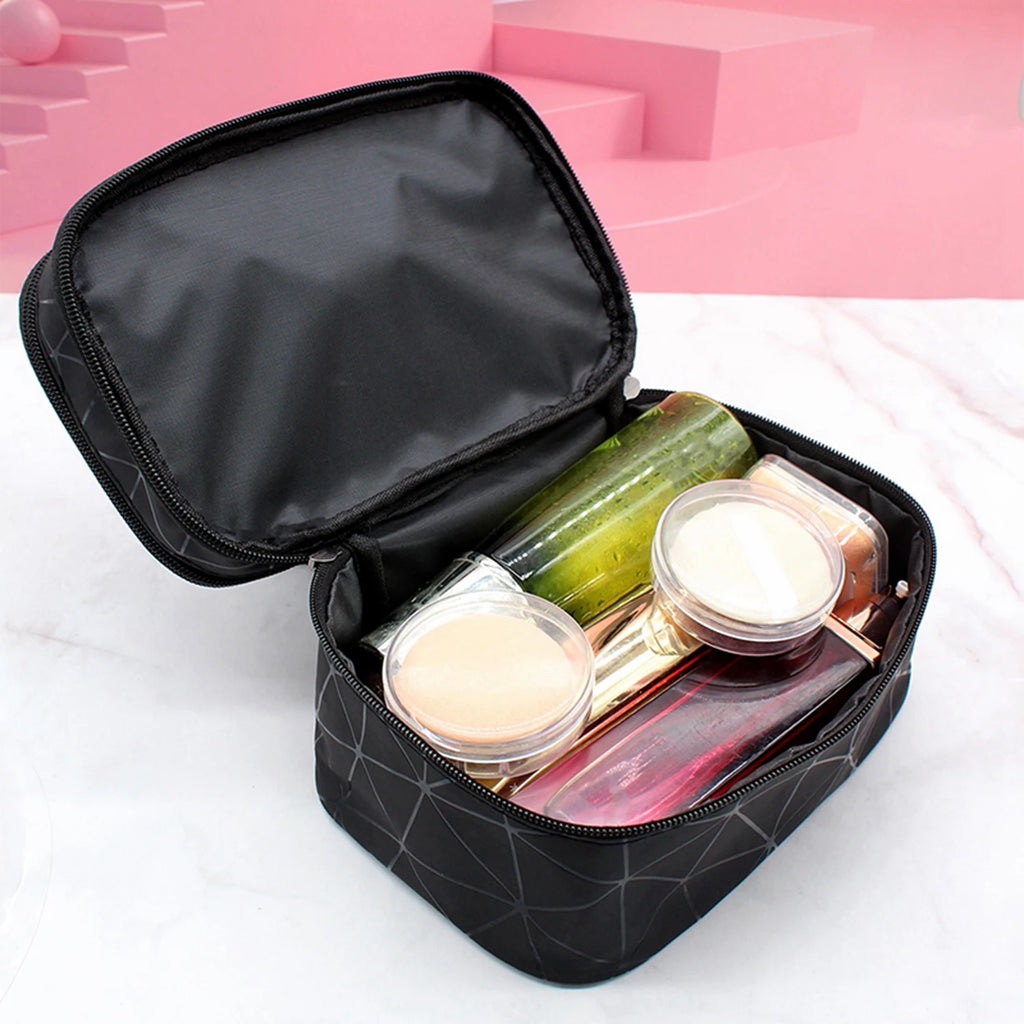 Large Double Zip Makeup Bag