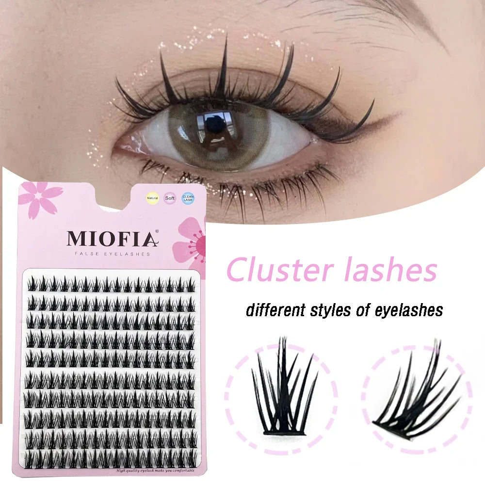 Manga Eyelash Clusters Brown/Black