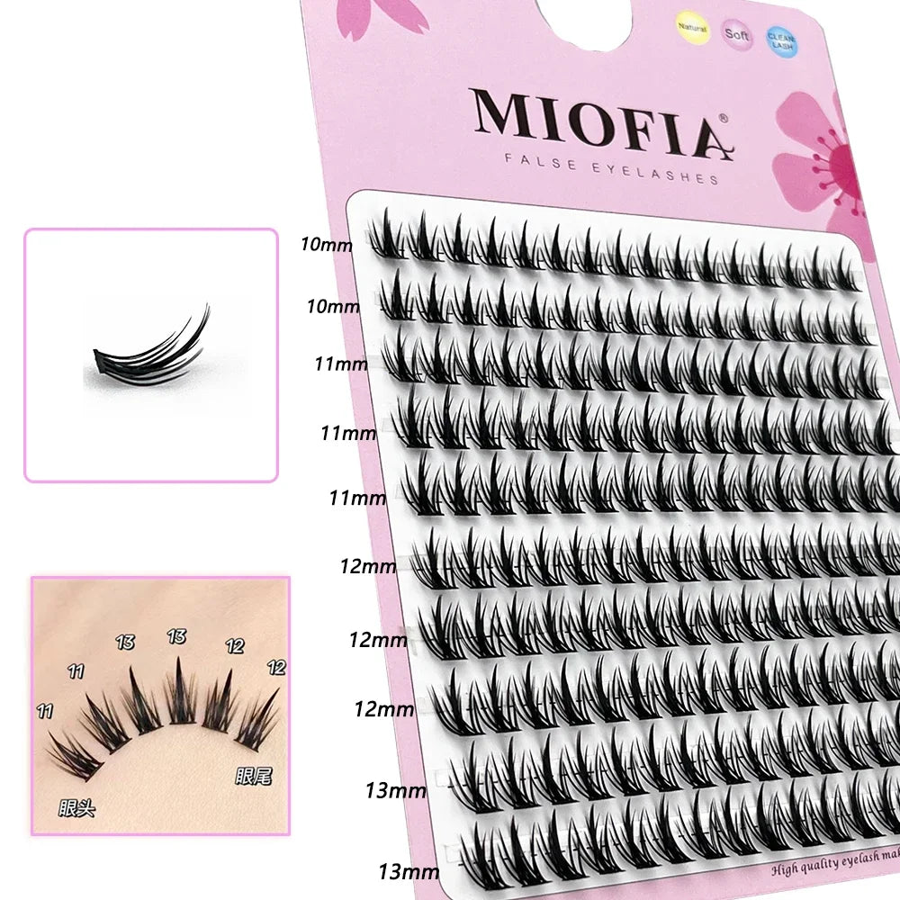 Manga Eyelash Clusters Brown/Black