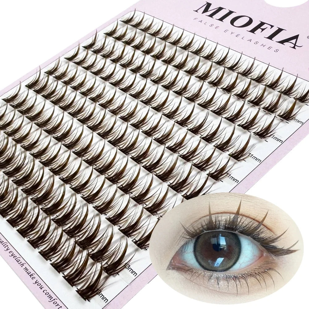 Manga Eyelash Clusters Brown/Black