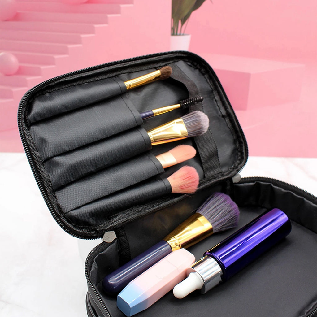 Large Double Zip Makeup Bag
