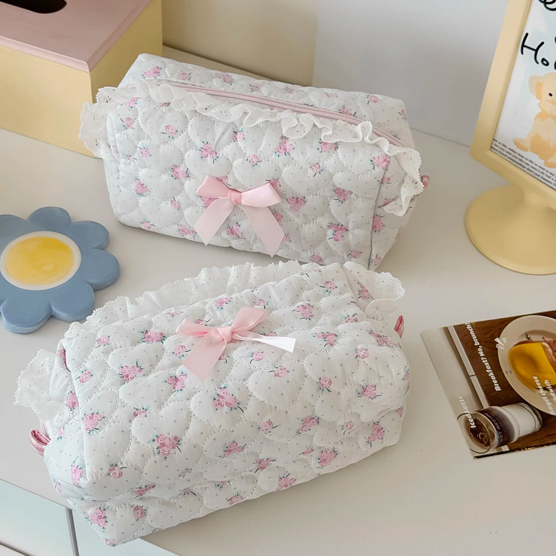 Flower Lace Makeup Bag
